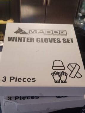 Madog Winter Gloves Set - Black (3 Pieces)